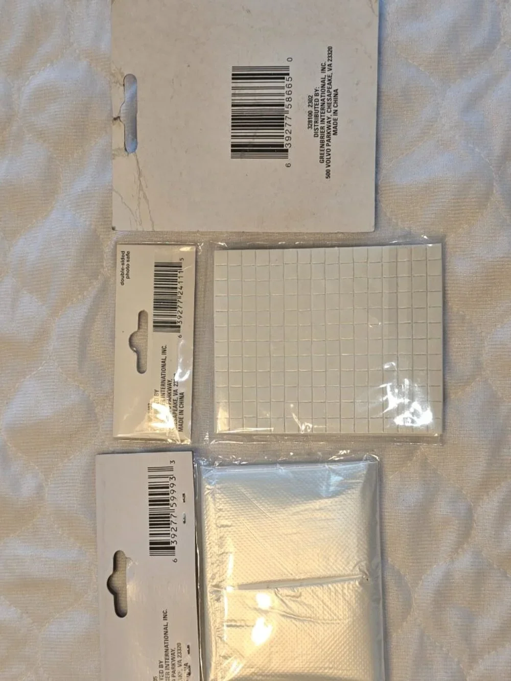 Crafters Square Craft Scraper PopDot Adhesive Dots Disposable Apron NWT Lot A